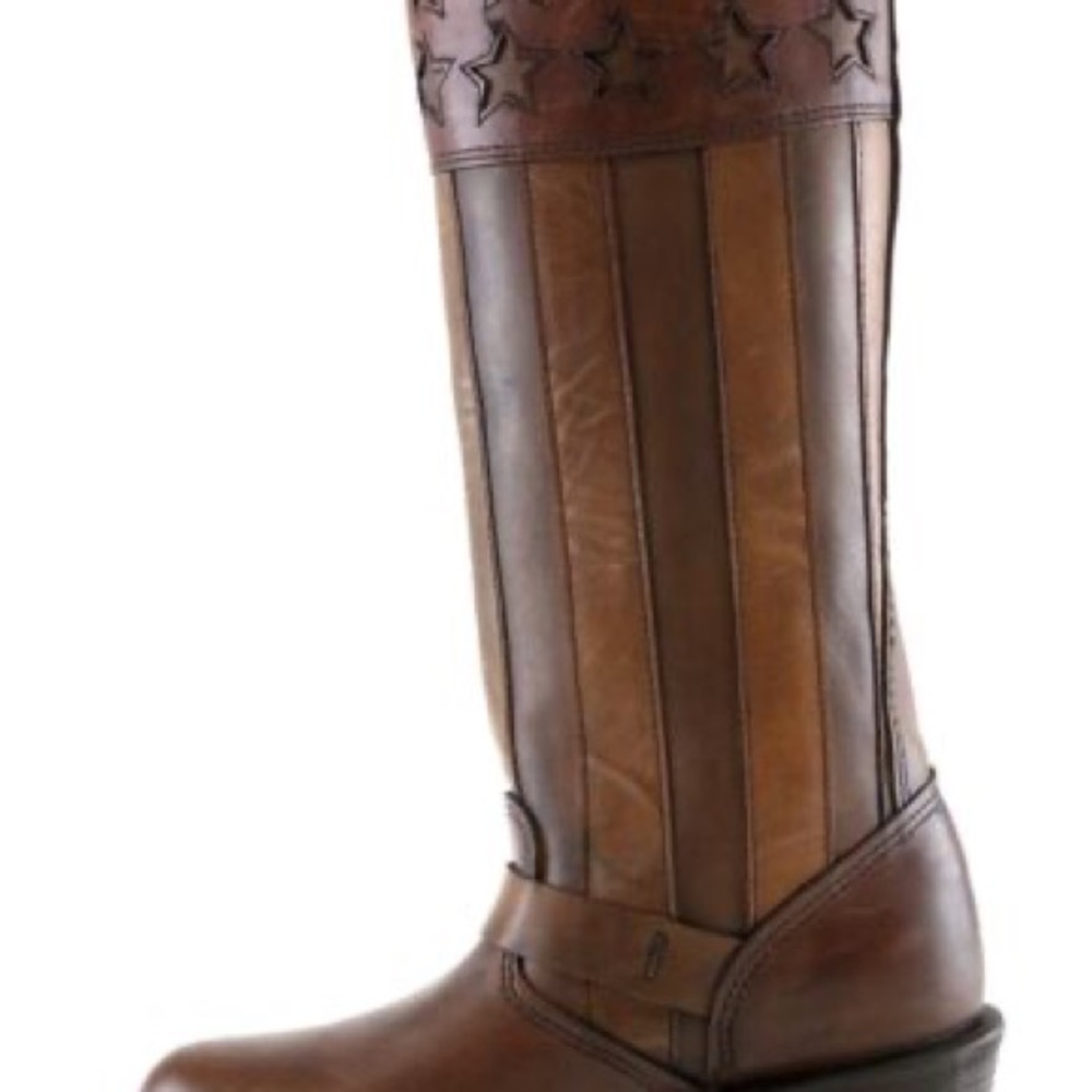 Frye Coach 150th Anniversary Engineer Leather Boot Brown - Picture 6 of 6